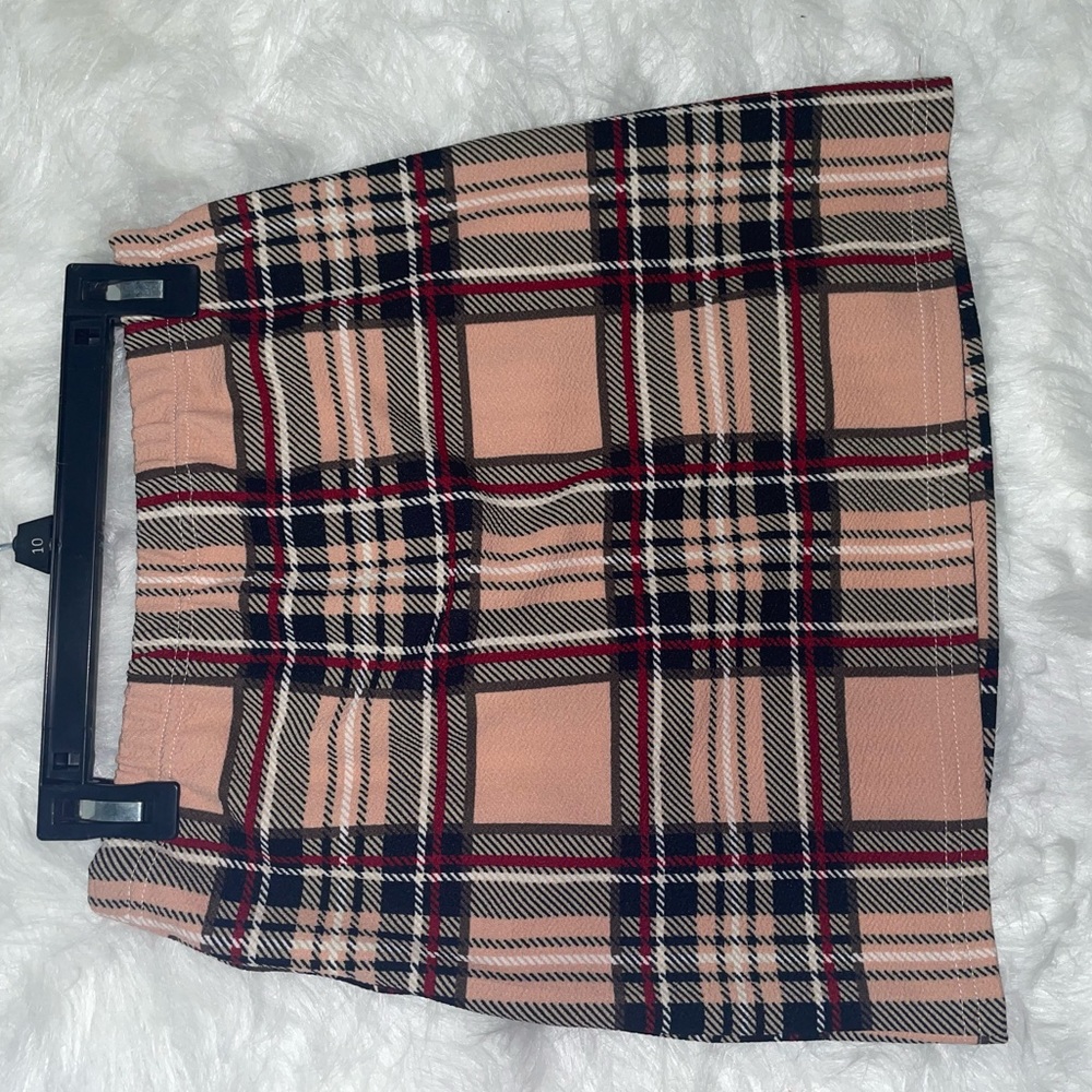 shein plaid skirt, size S, worn once.